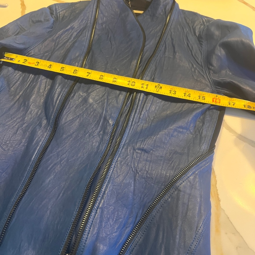 Elie tahari leather moto jacket - Picture 15 of 16